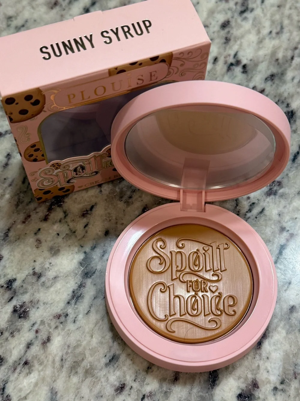 Spoilt For Choice Bronzer & Brush Set - Pink & Brown Packaging. New in Box